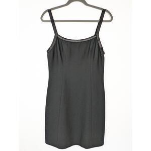 Vintage Bebe Dress 90s Y2K LBD Little Black Dress Sexy Edgy Size 10